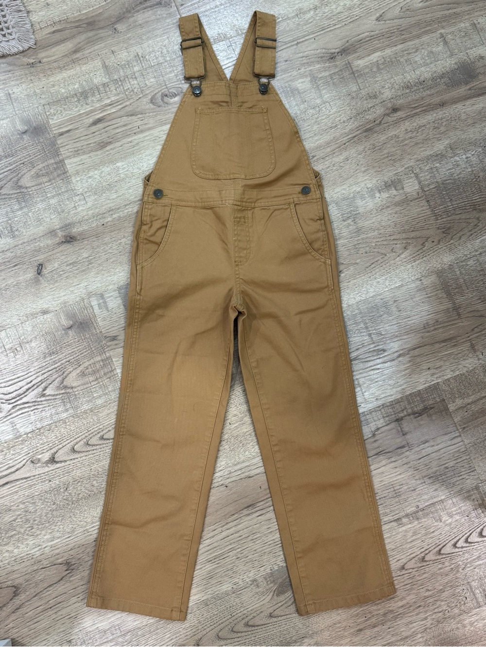 L.L. Bean Kids Tan Overalls - Sturdy Bib Jumpsuit